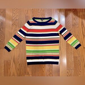 NWOT-from Talbots size Petit multi-colored striped sweater